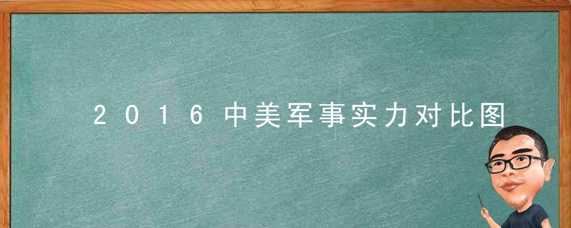 2016中美军事实力对比图 中美武装实力之间有多少差距