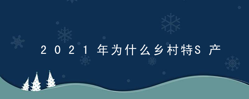 2021年为什么乡村特S产业盘点