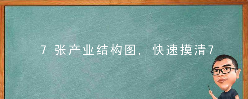 7张产业结构图,快速摸清7大热门产业