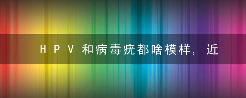 HPV和病毒疣都啥模样,近日最新