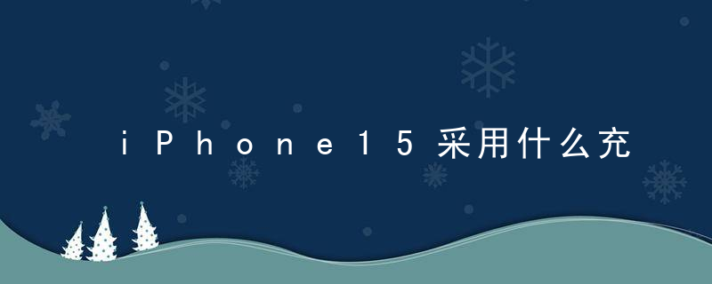 iPhone15采用什么充电接口 iPhone15充电口详情讲解