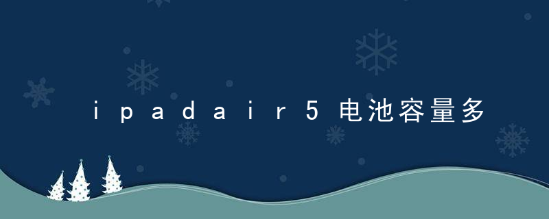 ipadair5电池容量多大