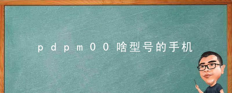 pdpm00啥型号的手机