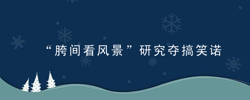 “胯间看风景”研究夺搞笑诺奖 日本教授笑谈感受