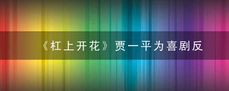 《杠上开花》贾一平为喜剧反常态演出