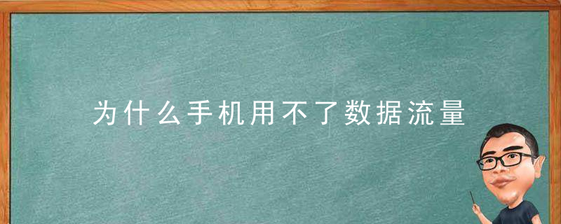 为什么手机用不了数据流量