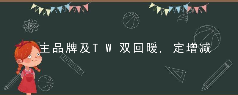 主品牌及TW双回暖,定增减轻财务压力、未来业绩弹性足