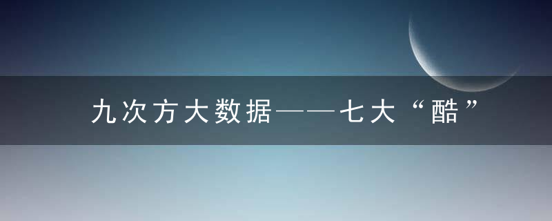 九次方大数据——七大“酷”公司之一