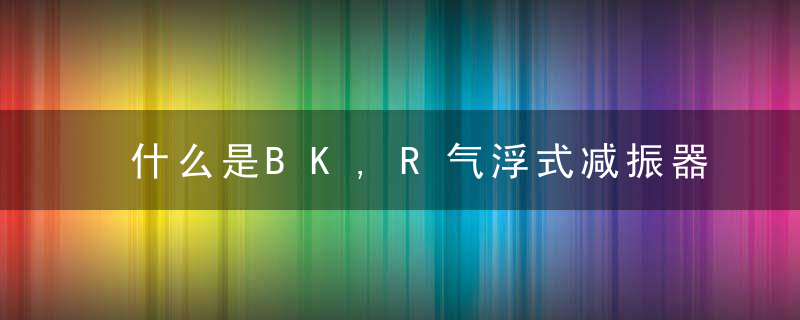 什么是BK,R气浮式减振器