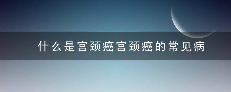 什么是宫颈癌宫颈癌的常见病因有哪些