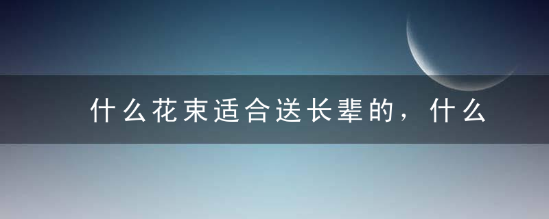 什么花束适合送长辈的，什么花束适合送长辈的寓意好