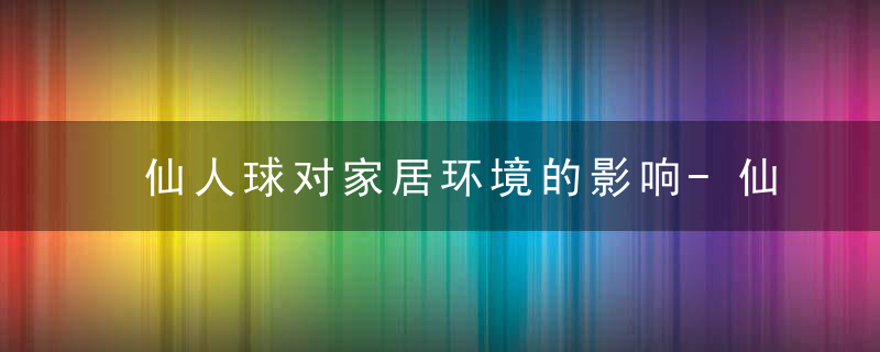 仙人球对家居环境的影响-仙人球摆放风水讲究，仙人球应放在家居位置