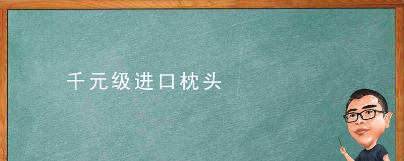 千元级进口枕头