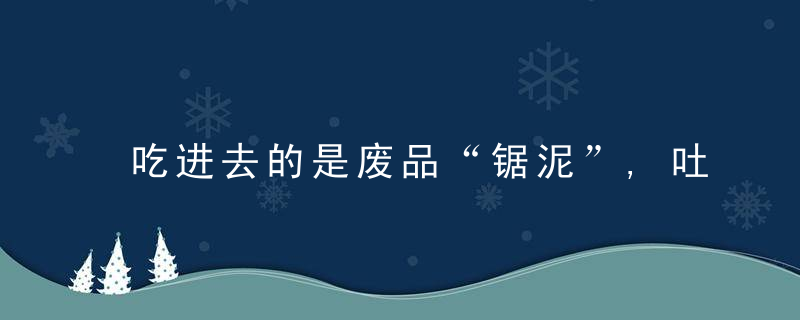 吃进去的是废品“锯泥”,吐出来的是新型建材,这项工艺