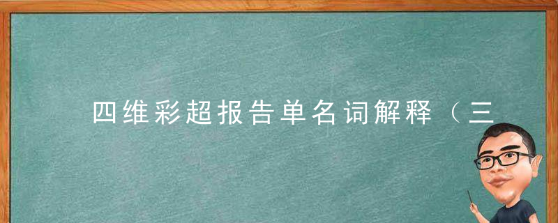 四维彩超报告单名词解释（三维报表的名词解释）