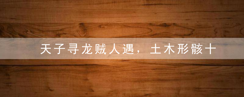 天子寻龙贼人遇，土木形骸十足土是什么生肖坦洲镇新冠肺炎疫情