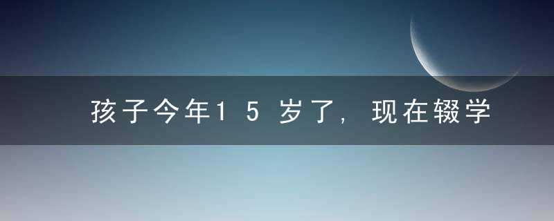 孩子今年15岁了,现在辍学在家不想上学怎么办?