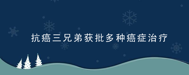 抗癌三兄弟获批多种癌症治疗，他们牛在哪里