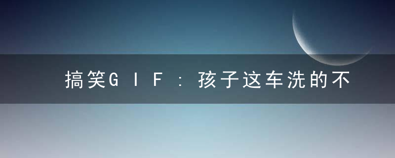搞笑GIF:孩子这车洗的不对，叫你们老板过来