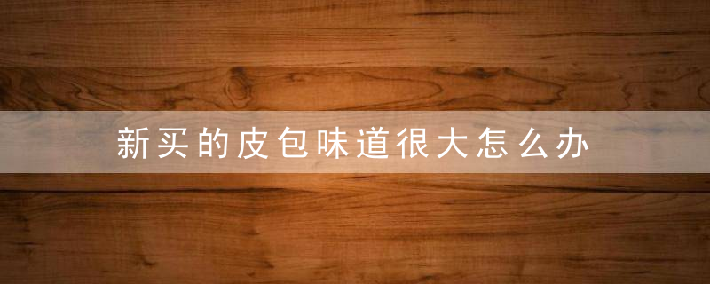 新买的皮包味道很大怎么办