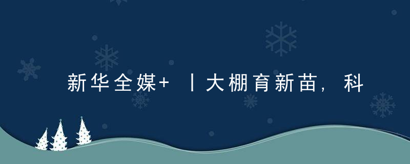 新华全媒+丨大棚育新苗,科技助春耕,贵州春耕生产一