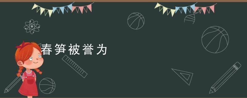 春笋被誉为
