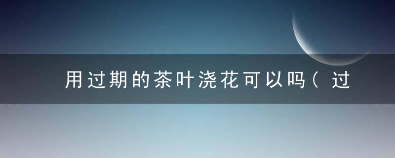 用过期的茶叶浇花可以吗(过期的红茶可以浇花吗)