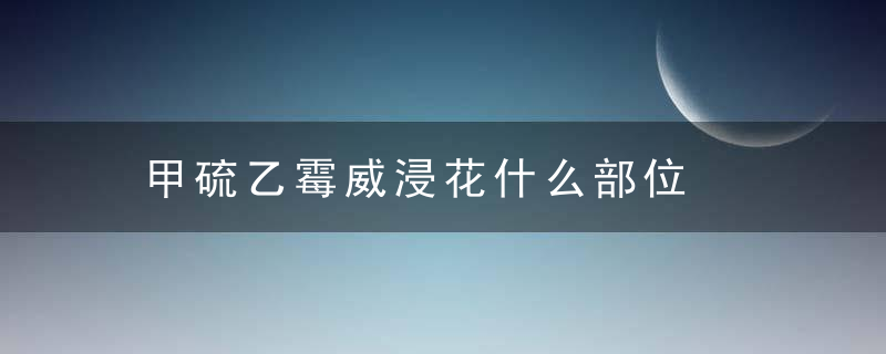 甲硫乙霉威浸花什么部位