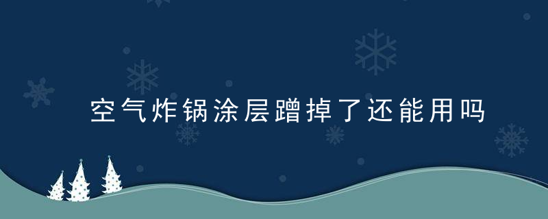 空气炸锅涂层蹭掉了还能用吗，空气炸锅是不粘锅涂层吗