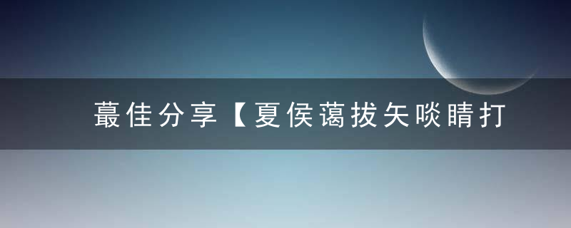 蕞佳分享【夏侯蔼拔矢啖睛打一生肖】解什么生肖是什么含义