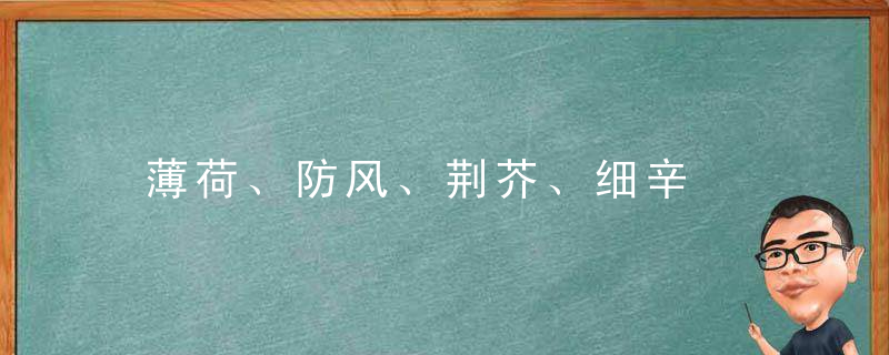 薄荷、防风、荆芥、细辛