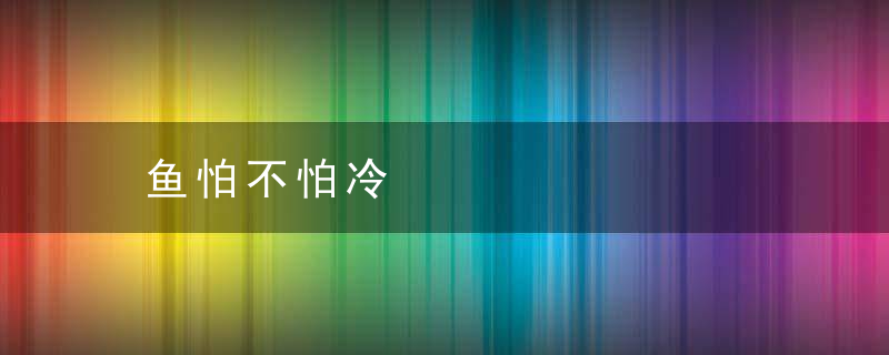 鱼怕不怕冷